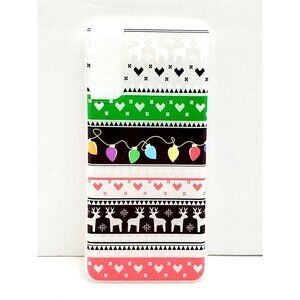 Galaxy S21 Plus Christmas Sweater Pattern Deer Lights Hearts Phone Case
